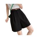Shorts Cargo Femininos De Cintura Alta Em Algodão E Linho Para O Verão, Casuais, Soltos, De Perna