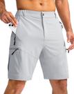 Shorts Cargo Pudolla para Homens - Cinza Brilhante - Tamanho M