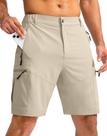 Shorts Cargo Pudolla para Homens - Leves e Cáqui - Tamanho XL