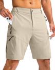 Shorts Cargo Pudolla para Homens - Leves e na Cor Caqui