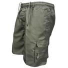 Shorts Cargo Tático Masculino - Casual, Solto, Cintura Elástica e Multi-Bolsos
