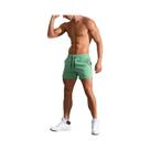 Shorts Casuais Masculinos Pretos De Cor Sólida Para Fitness, Estilo Simples E Moderno, Sem Estampas