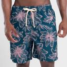Shorts casual estampado floral plus size