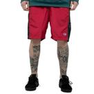 Shorts Champion Life Vert Waves Script INK Vermelho e Preto