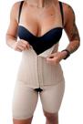 Shorts Cinta Modeladora Com Abertura Entre As Pernas 12 Barbatanas Alta Compressão M09