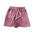Shorts Cinza Estilo Harajuku Com Cintura Elástica Para Meninas, Calças Simples E Doces De Verão Shorts Cinza Estilo Harajuku Com Cintura Elástica Para Meninas, Calças Simples E Doces De Verão