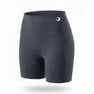 Shorts com Bolsos Laterais Preto Academia Poliamida Treino