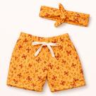 Shorts com Faixinha Minimalista para Bebês até 12 Meses Cor:borboletaTamanho:6-9M