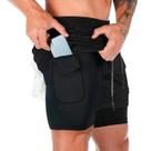 Shorts Corrida Masculino Bolso Celular Bermuda Compressão