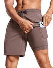 Shorts CRZ YOGA 7'' Secagem Rápida 2 em 1 com Bolsos Esportivos Shorts CRZ YOGA 7'' Secagem Rápida 2 em 1 com Bolsos Esportivos