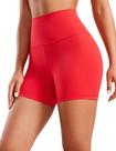 Shorts CRZ YOGA Butterluxe 4" Cintura Alta Vermelho Profundo L