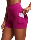 Shorts CRZ YOGA Butterluxe Biker 7,5 cm com Bolsos Magenta XL Shorts CRZ YOGA Butterluxe Biker 7,5 cm com Bolsos Magenta XL