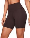 Shorts CRZ YOGA Butterluxe Cintura Alta 15 cm Marrom P