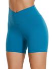 Shorts CRZ YOGA Butterluxe Cintura Alta 5" Azul P