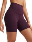 Shorts CRZ YOGA Butterluxe Cintura Super Alta 15cm Roxo
