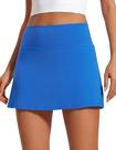 Shorts CRZ YOGA Butterluxe Sparkle Blue de cintura alta para mulheres Shorts CRZ YOGA Butterluxe Sparkle Blue de cintura alta para mulheres