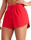Shorts CRZ YOGA Cintura Alta com Fenda Dolphin 7,5 cm Vermelho XL Shorts CRZ YOGA Cintura Alta com Fenda Dolphin 7,5 cm Vermelho XL