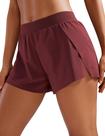 Shorts CRZ YOGA Cintura Alta com Fenda em V Secagem Rápida Merlot M