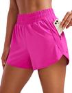 Shorts CRZ YOGA Cintura Alta Corrida 7,5 cm Bolso com Zíper L