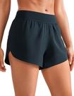 Shorts CRZ YOGA Cintura Média Fenda 10cm Secagem Rápida Marinho XL