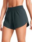 Shorts CRZ YOGA Cintura Média Leves com Fenda de 10 cm (4")