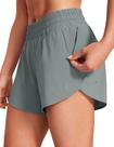 Shorts CRZ YOGA Cintura Média Secagem Rápida com Bolso Lateral com Zíper 5in