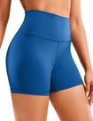 Shorts CRZ YOGA Naked Feeling Cintura Alta 4" Azul Oceano P