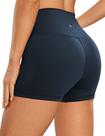 Shorts CRZ YOGA Naked Feeling Cintura Alta 7,5 cm Marinho P