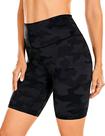 Shorts CRZ YOGA Sensação Pele 20 cm Cintura Alta Cinza Escuro P