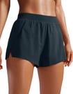 Shorts CRZ YOGA V com Fenda 6,35 cm Cós Alto Marinho M