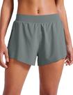 Shorts CRZ YOGA V Split Leve para Corrida Cinza Sálvia M Shorts CRZ YOGA V Split Leve para Corrida Cinza Sálvia M