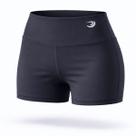 Shorts Curto Feminino Poliamida Academia Treino Preto Summer Pro