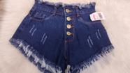 Shorts Curto Jeans Cós Alto Tam 34