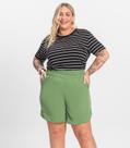 Shorts Curto Plus Size Secret Glam Verde Shorts Curto Plus Size Secret Glam Verde