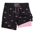 Shorts de banho Maamgic 2 em 1 de secagem rápida, 7 polegadas