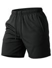 Shorts de basquete MAGCOMSEN para homens Quick Dry Black Tamanho S