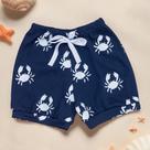 Shorts de Bebê Minimalista Caranguejo Marinho Era Uma Vez