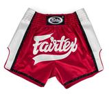 Shorts de Boxe Muay Thai Fairtex BS1704 - Vermelho/Branco (L)