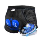 Shorts De Ciclismo Masculino Em Malha Respirável Com Almofada De Gel 5D À Prova De Choque Para