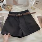 Shorts De Cintura Alta Em a Para Mulheres, Vintage, Sólidos, Para Verão, Escritório, Casual E Moda