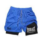 Shorts De Compressão Masculinos EVERLAST Estampados De Camada Dupla Secagem Rápida Para Basquete E Shorts De Compressão Masculinos EVERLAST Estampados De Camada Dupla Secagem Rápida Para Basquete E