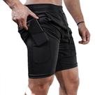 Shorts de Corrida 2 em 1 Masculino - Elástico, Secagem Rápida, com Bolsos Shorts de Corrida 2 em 1 Masculino - Elástico, Secagem Rápida, com Bolsos