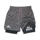Shorts De Corrida 2 Em 1 Masculinos Para Academia Com Compressão, Bolso Para Celular E Alça Para