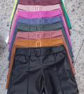 Shorts de couro