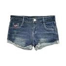 Shorts De Denim Slim Fit De Cintura Baixa Para Mulheres, Estilo Coreano Y2K, Hot Pants Com Bordado