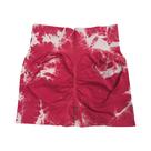 Shorts de Ginástica Femininos Tie Dye - Cintura Alta, Sem Costura, Náilon Shorts de Ginástica Femininos Tie Dye - Cintura Alta, Sem Costura, Náilon