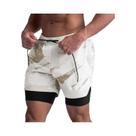 Shorts de Ginástica Masculino 2 em 1 - Secagem Rápida e Dupla Camada