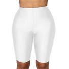 Shorts de ioga PESION femininos Active Biker Boyshort brancos