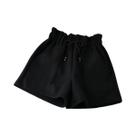 Shorts De Lã De Cintura Alta Para Mulheres, Retro, Elegantes, Soltos, Casuais, Moda De Rua Para