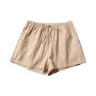 Shorts De Linho Preto De Cintura Alta Para Mulheres, Casuais, Para Academia E Atividades Esportivas Shorts De Linho Preto De Cintura Alta Para Mulheres, Casuais, Para Academia E Atividades Esportivas